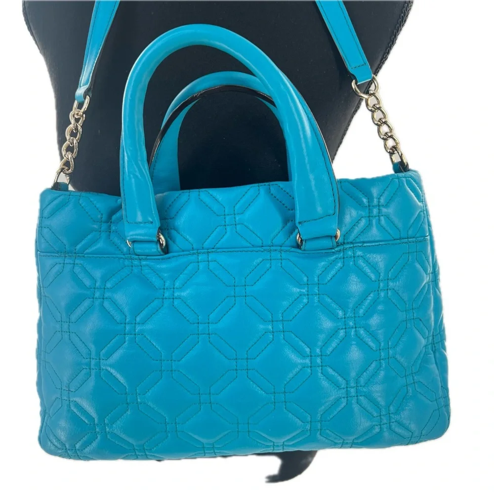 Kate Spade New York Astor Court Lila Quilted Shoulder Bag Deep Turquoise